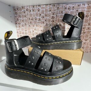 Dr. Martens Black Sandals with Studs